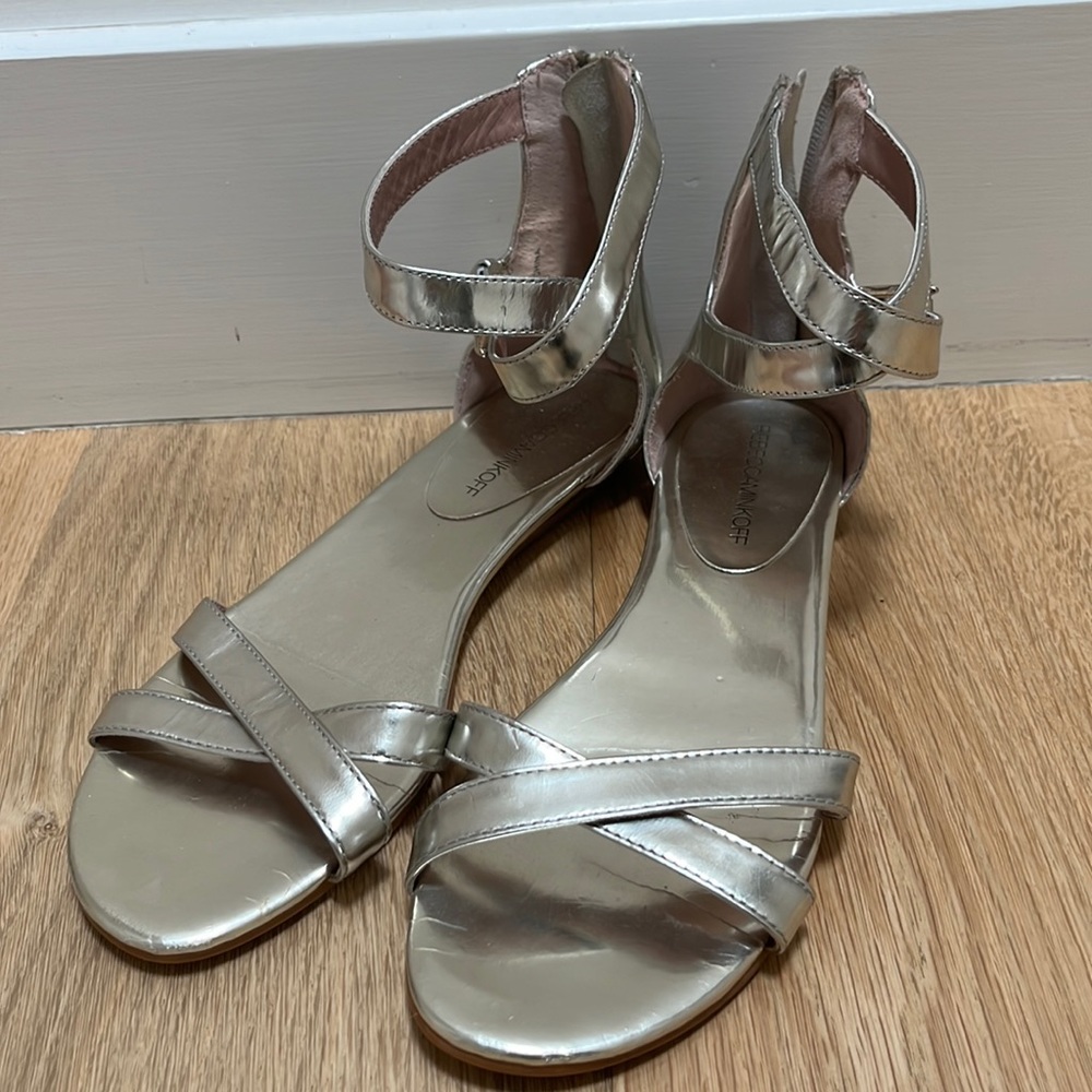 Rebecca Minkoff - size 9 silver strappy sandals